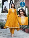 Teena By Kaya Vichitra Silk Surat Anarkali Kurtis Set Wholesale Market
